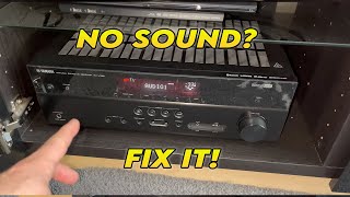 How to Fix Yamaha AV Receiver NO HDMI Sound Problem [upl. by Nauq268]