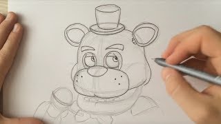 How to Draw Helpy  FNaF 6   Live [upl. by Nosemaj294]