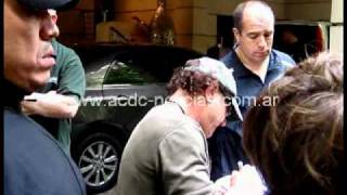 ACDC Live At River Plate  Waiting Brian Johnson signing autographs in Argentina [upl. by Rustin122]