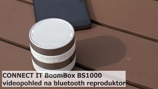 CONNECT IT BoomBox BS1000  videopohled na bluetooth reproduktor [upl. by Naziaf851]