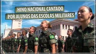 Vibração no canto do Hino Nacional [upl. by Neggem]