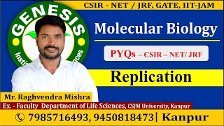 PYQs  Replication  Molecular Biology  CSIR NETJRF  Life science  GATE DBT [upl. by Sigfrid]