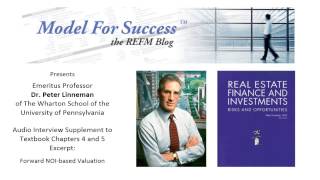 Property Valuation From Forward NOI  Dr Peter Linneman Interviewed by Bruce Kirsch [upl. by Loats]