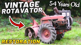 RARE 54 YEAR OLD VINTAGE TILLER  RESTORATION [upl. by Phyllis]