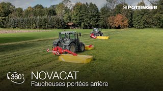 PÖTTINGER – NOVACAT  NOVADISC – Présentation faucheuses portées arrière par Markus Gahleitner FR [upl. by Yzdnil]