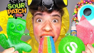 Extreme Giant Sour Food  ASMR [upl. by Yendahc]