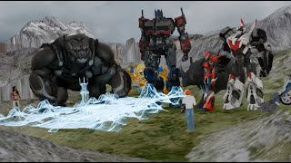 Optimus Prime Talks To Noah Part 1  Transformers Rise of the Beasts  3D Animation  K Animations [upl. by Cirala211]