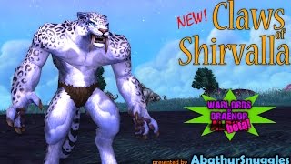 Claws of Shirvallah Feral Druid level 100 talent WoD Beta [upl. by Kramer]