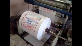 FLEXO PRINTING MACHINE FOR WOVEN SACKS by POLY FLEX INDUSTRIES MUMBAI INDIA [upl. by Leahcir]