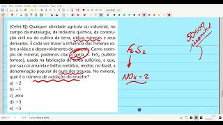 CefetRJ Qualquer atividade agrícola ou industrial no campo da metalurgia da indústria [upl. by Buckingham]