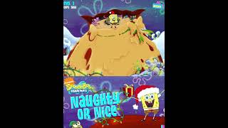 SpongeBob Naughty or Nice shorts gaming spongebob christmas nickelodeon christmasgames [upl. by Alebasi]