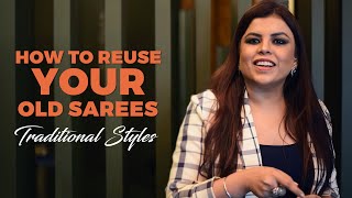 How To Reuse Your Old Sarees  Traditional Styles  Fashion  Jasminum Fashion Designer  Ep 14 [upl. by Imuya]