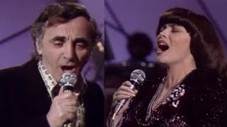 Charles Aznavour et Mireille Mathieu  Une vie damour 1981 [upl. by Kipp]