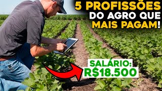 AS 5 PROFISSÕES DO AGRO COM MELHORES SALÁRIOS PARA INICIAR [upl. by Adali]