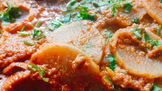 Delicious radish gravy  muli ka khatta  lunch recipe  How to make radish gravy at home [upl. by Prent363]