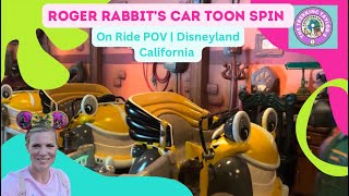 Roger Rabbit’s Car Toon Spin  Disneyland California  On Ride POV 4k HD  September 2023 [upl. by Darsie]