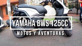 Yamaha bws 125 Prueba de manejo  especificaciones [upl. by Katrina610]