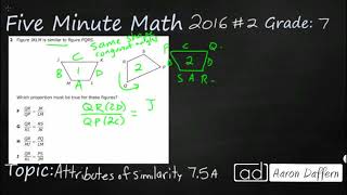 7th Grade STAAR Practice Attributes of Similarity 75A  1 [upl. by Neau717]