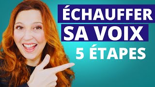 ÉCHAUFFER SA VOIX AVANT DE CHANTER  5 étapes FACILES [upl. by Rupert]