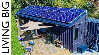 40ft Shipping Containers Transformed Into Amazing OffGrid Family Home [upl. by Julietta579]