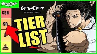 TIER LIST GLOBAL de LANÇAMENTO BLACK CLOVER MOBILE [upl. by Whitford]