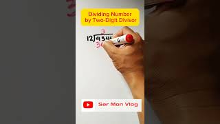 Dividing Number by Twodigit Divisor maths shorts divisionmethod divide longdivision [upl. by Eul199]