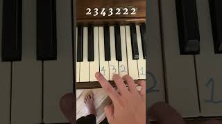 Mary had a little lamb piano tutorial piano [upl. by Naicad]