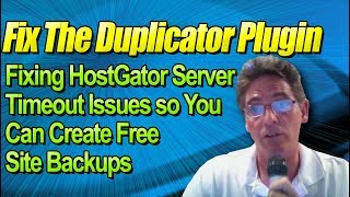 How to Fix Duplicator Timeout Issues at HostGator [upl. by Ahsiemal]