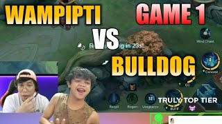 WAMPIPTI VS BULLDOG  1V1 MASAYANG LABAN  GAME 1  MLBB [upl. by Hamilton895]