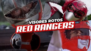 5 RED RANGERS ⚡ que se les ROMPIO EL VISOR DE SUS CASCOS 🔴  Armando R [upl. by Granger39]