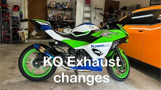 2024 Kawasaki Ninja 500 KO exhaust updates [upl. by Yllut]