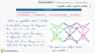 Cours ♦ Translation • Définition • Propriétés et exemples ♦ Quatrième Troisième [upl. by Sualkin]