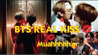 BTS Real Kiss  All BTS kissing moments surprising BTS kiss collection [upl. by Winsor]