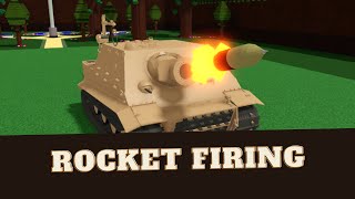 Sturmtiger Rocket Firing  Build A Boat For Treasure  Roblox [upl. by Moia]