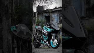 Exhaust modified for ktm 390 💥 Sky blue colour RC 390 🥶 rc390 ytshorts shorts viral [upl. by Deacon]