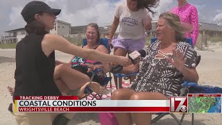 Beachgoers return to Wrightsville Beach after Debby [upl. by Antony478]