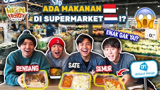 HAH ADA MAKANAN INDONESIA DI SUPERMARKET BELANDA ENAK GAK YA  WORLD TRIP 75 [upl. by Annaiv684]