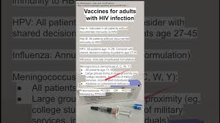 Vaccines for adults with HIV infection [upl. by Olwena]