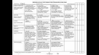 Braden Scale for the Prediction of Pressure Ulcer Risk A Practical Guide [upl. by Aneekas704]