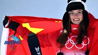 Watch every run from Eileen Gus sensational halfpipe debut  Winter Olympics 2022  NBC Sports [upl. by Inal]