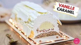 Recette de bûche de Noël vanille caramel et noix de pécan [upl. by Mcclenon]