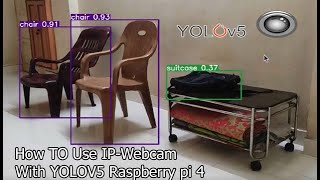 ip cam app object detection  yolov5 with mobile camera  how to use ip camera app with yolov5 [upl. by Herrick192]