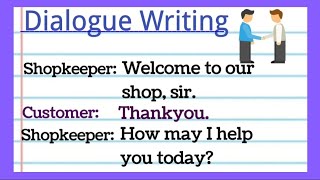 Dialogue writing between Shopkeeper and Customer about buying grocery items English conversation [upl. by Mitchael673]