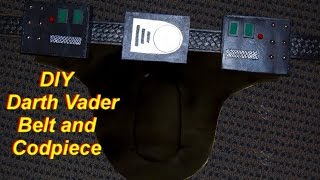 Darth Vader Costume Tutorial Part 2 Belt and Codpiece [upl. by Wirth]