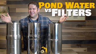 Pond Water vs Water Filters Berkey  Alexapure  Purewell [upl. by Osmo]