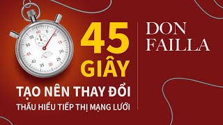 Sách Nói 45 Giây Tạo Nên Thay Đổi  Chương 1  Don Failla [upl. by Sutherlan312]