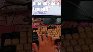 Outemu Silent Peach V3  Lemon V3  G3ms Sapphire  Sound test [upl. by Mcferren484]