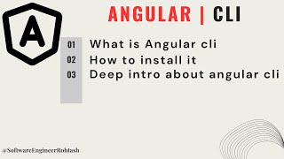 What is angular cli How to install angular cli how to install angular [upl. by Joh]