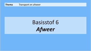 VMBO 4  Transport en afweer  Basisstof 6 Afweer  8e editie [upl. by Gerita953]