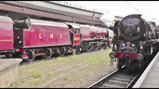 35018 British India Line amp 6233 Duchess of Sutherland GBXIV York Darlington  Newcastle on 220422 [upl. by Hillary820]